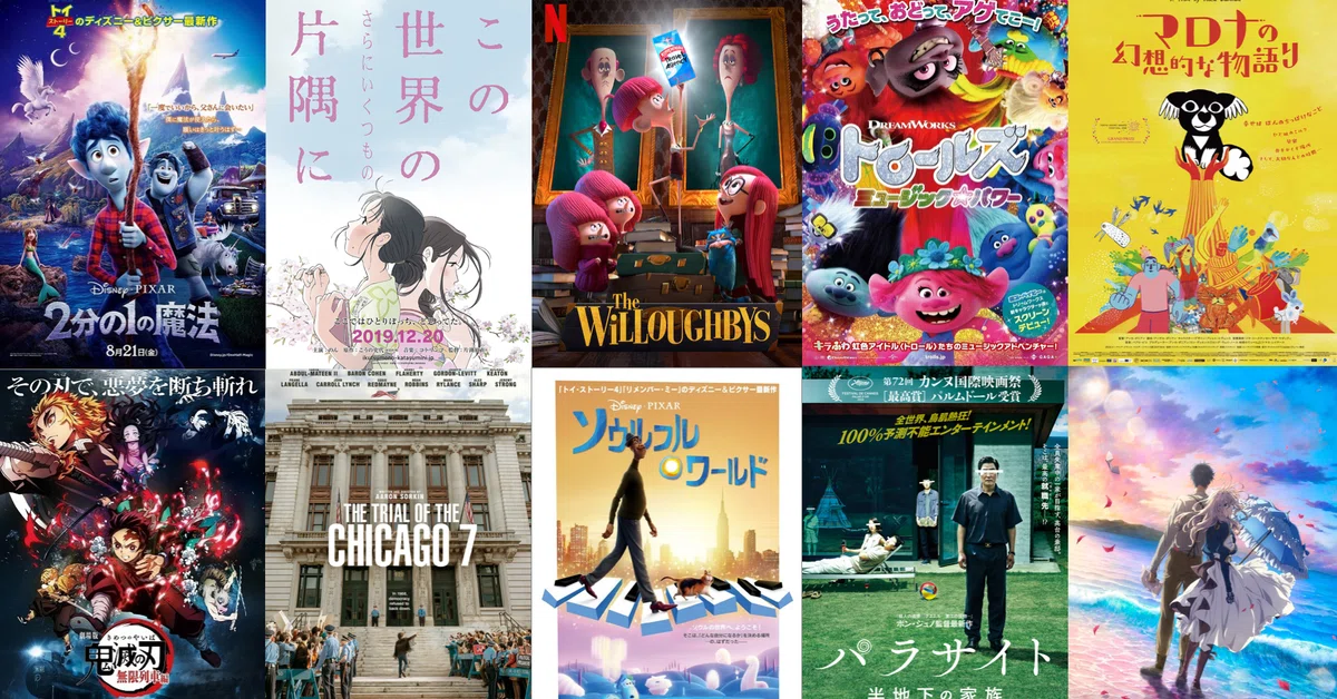 2020年鑑賞映画ランキングベスト118＋1本｜ネジムラ89 / アニメ映画 