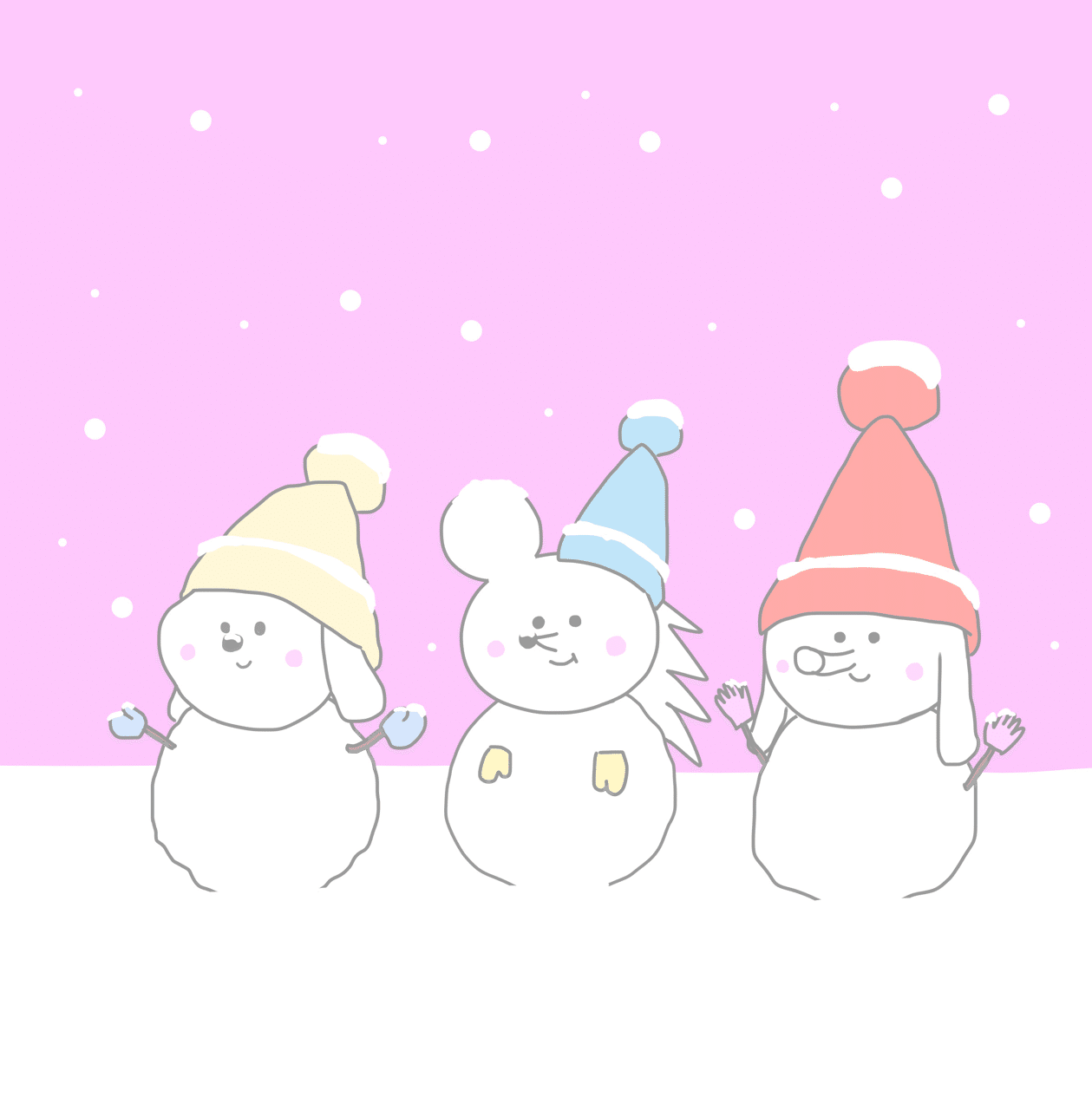 雪だるまになったよ まる Note