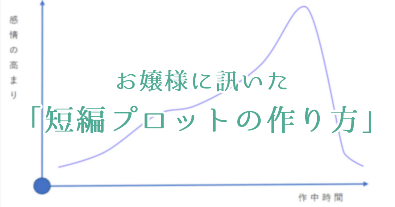 小説講座 お嬢様に訊いた短編プロットの作り方 創作おtips Note