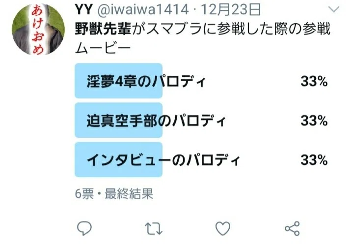 野獣先輩ツイートアワード Yy Note