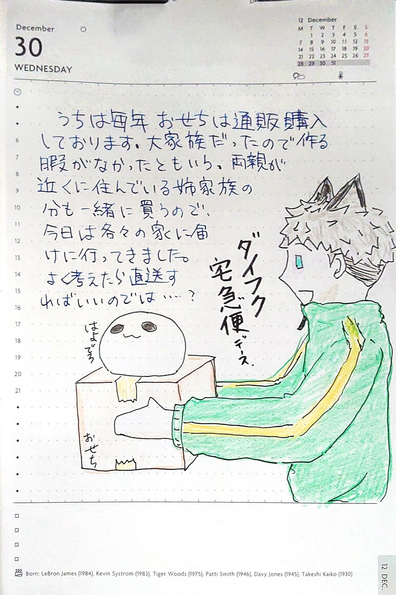 お届け物をした 12 30の絵日記 かげろー Note お届け物をした 12 30の絵日記 かげろー Note