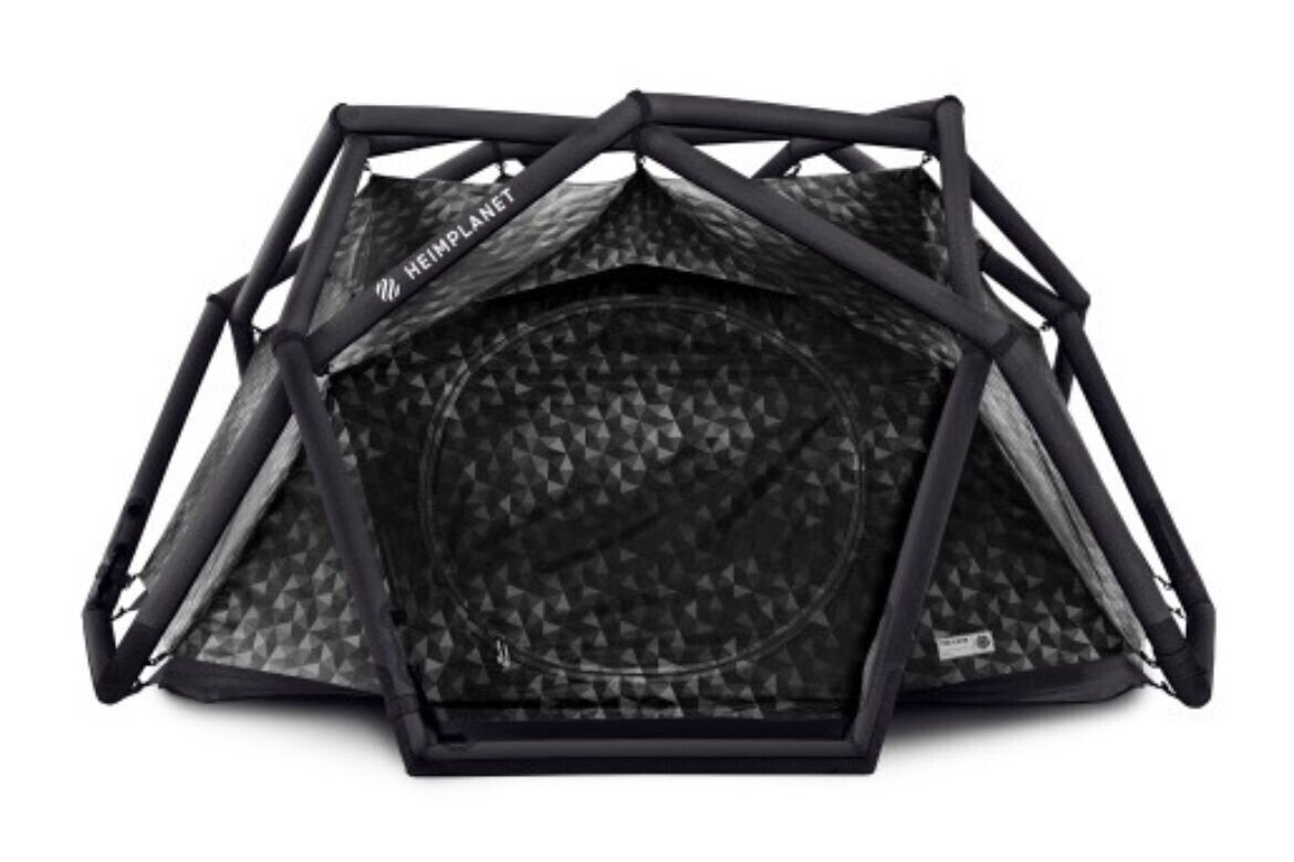 026 秒速で設営できるHeimplanetの元祖エアフレームテントにブラック  