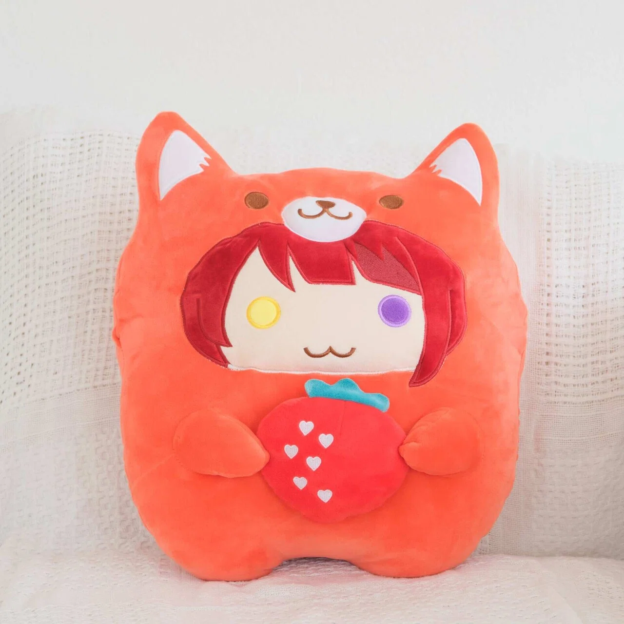 すとぷり あにまるぬいぐるみくっしょん（莉犬）｜いちごのおうじ商店 