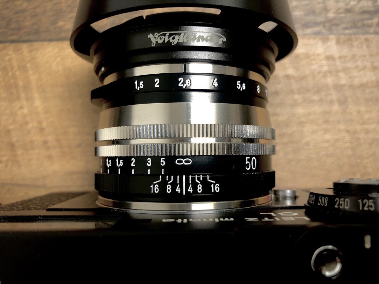 Voigtlander 50mm f1.5 II SC ニッケルメッキ仕上げ Voigtlander