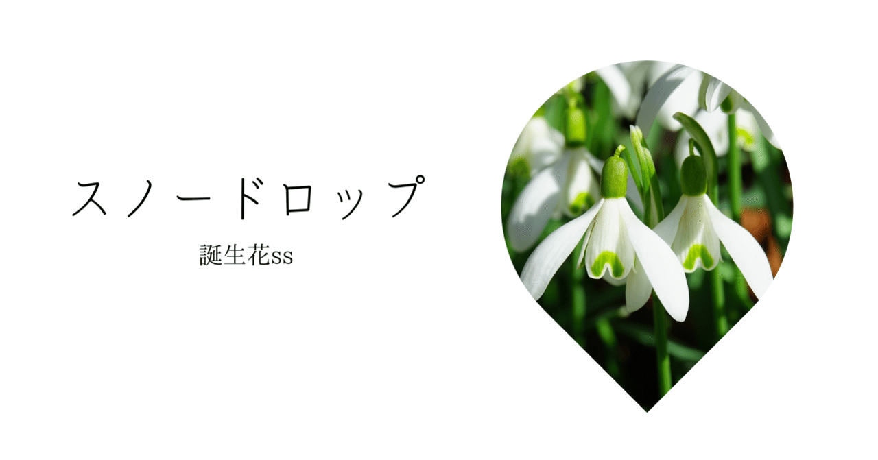 スノードロップ 誕生花ss てい Note