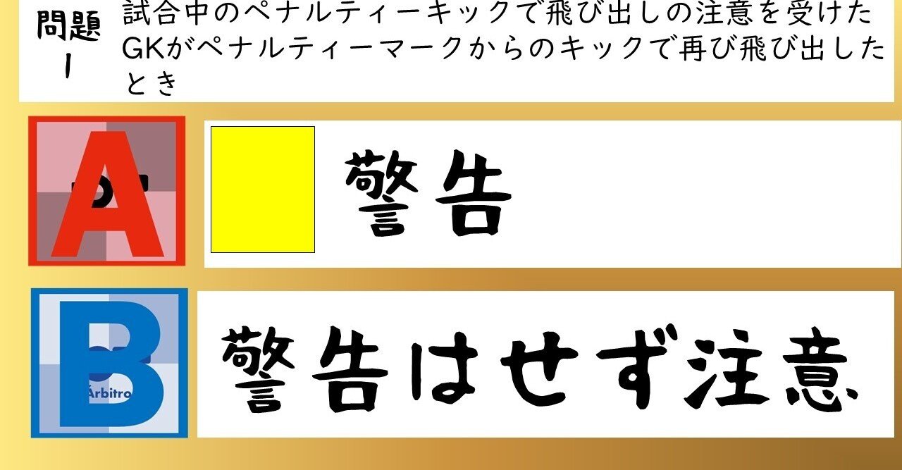 審判格付けチェック21 第1問解説 Arbitro あるびとろ Note
