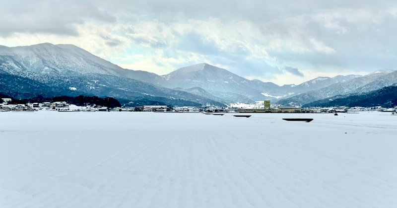 京都府与謝野町の雪景色