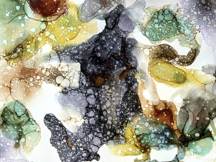 alcohol ink/yupo paper/2020.12 