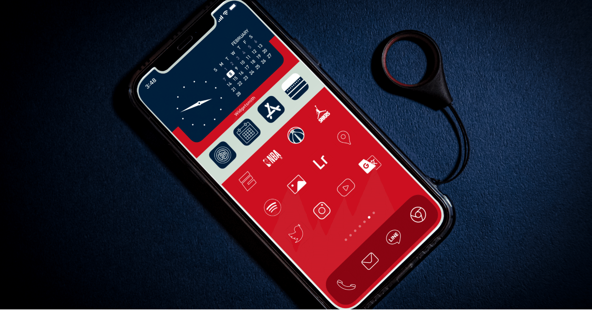 ワシントン ウィザーズ Iconジャージー風 Iphoneカスタムアイコンパック Mkt594 Note