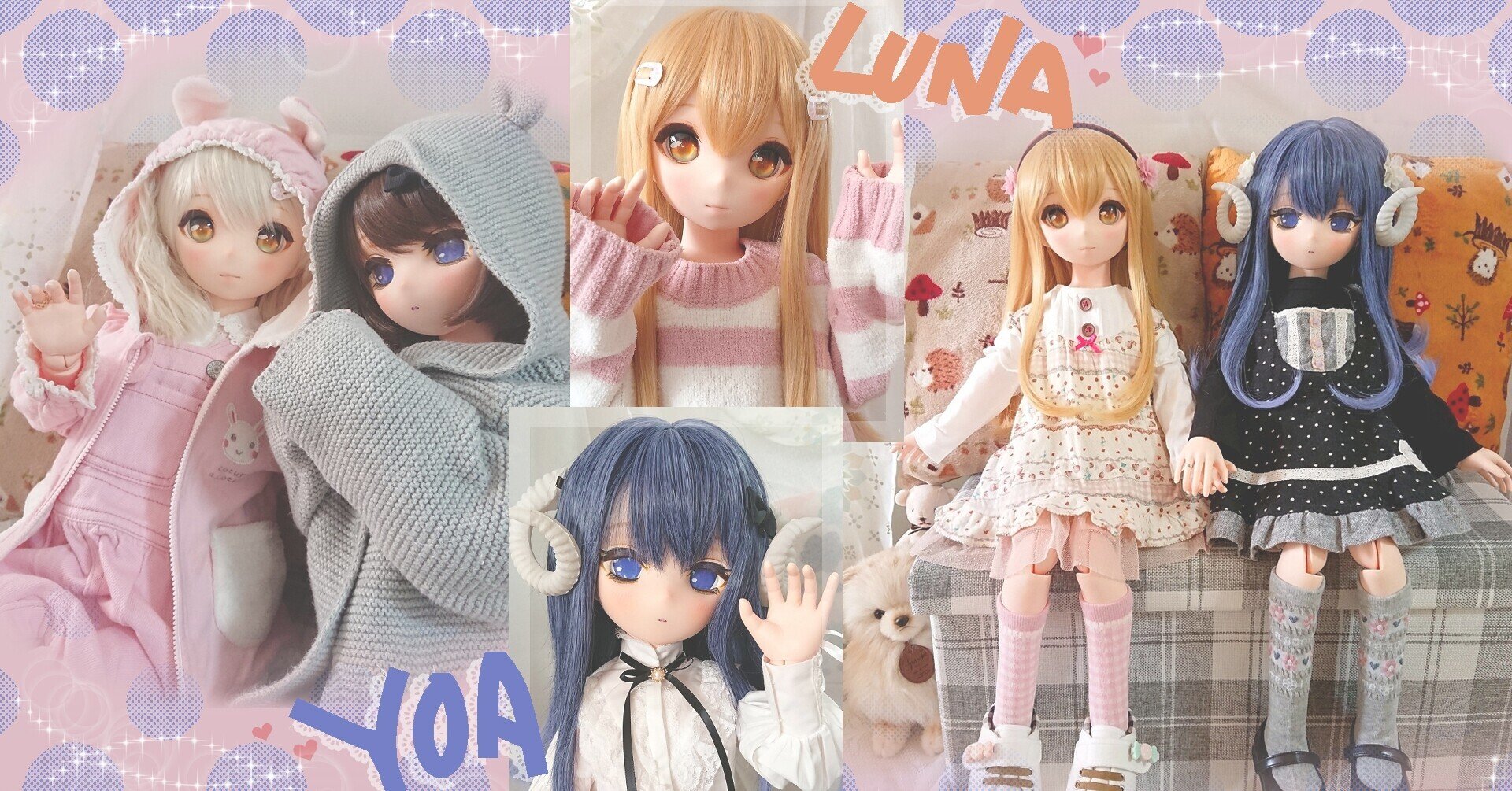 セリアカスタムドールダークな娘｜ぬいぐるみ・人形・置物