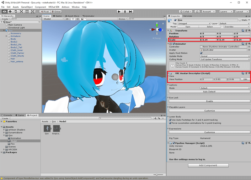 21年1月版vrchat Avatar3 0設定とアップロードまでのメモ書き アバター設定編2 Haruru806 Note