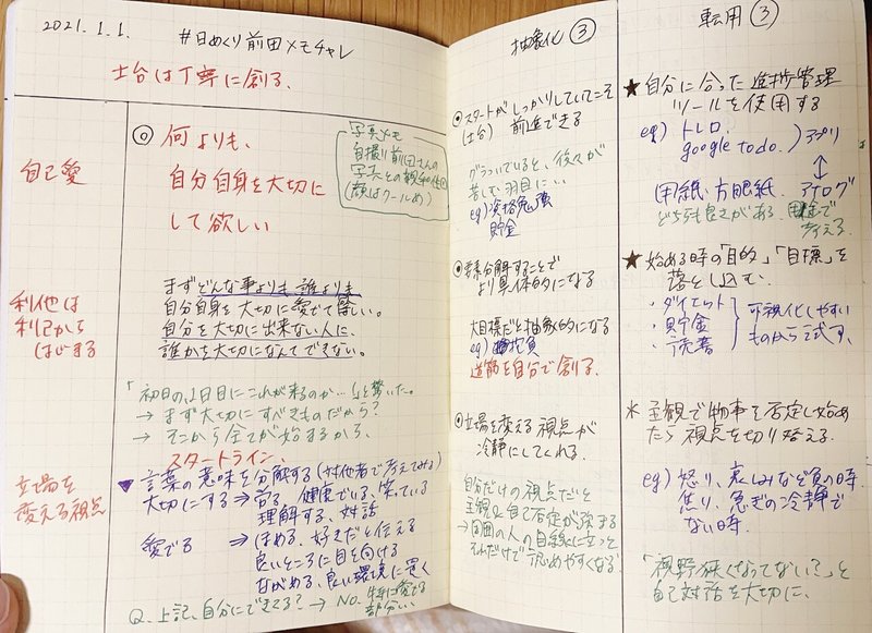 日めくり名言カレンダー1 3日 自分を変えて 世界を変える メモ魔チャレンジ Note