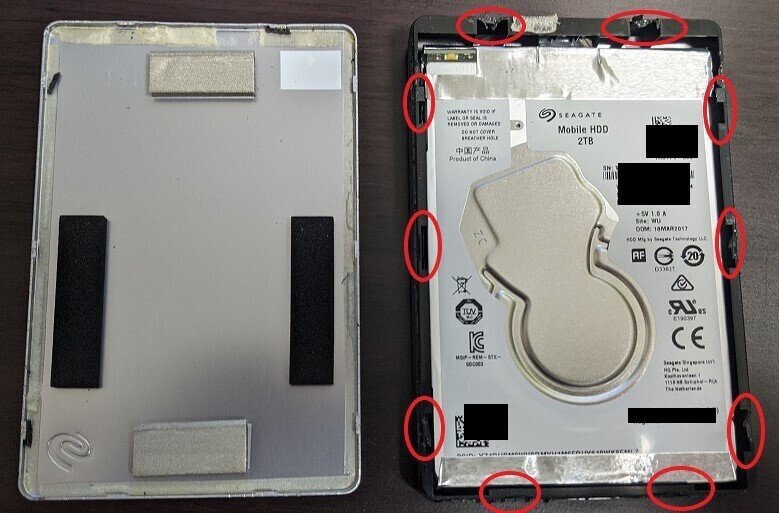 USB外付けHDD分解録(SEAGATE SRD00F1 Backup Plus Portable USB外付けHDD分解録(SEAGATE SRD00F1 Backup Plus Portable