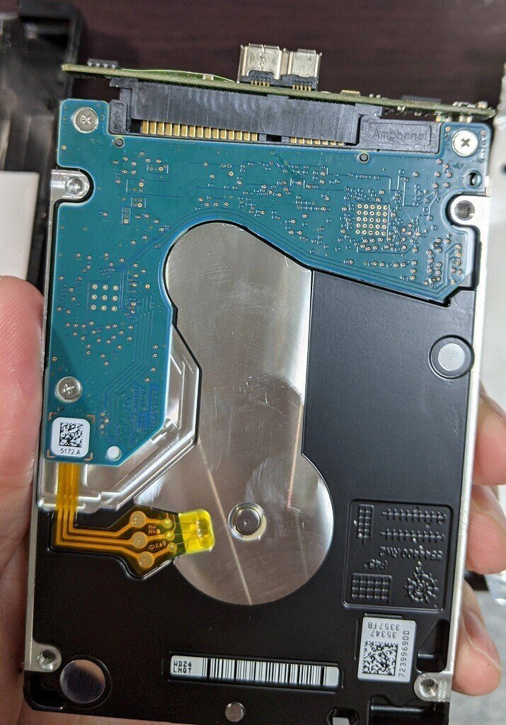 USB外付けHDD分解録(SEAGATE SRD00F1 Backup Plus Portable