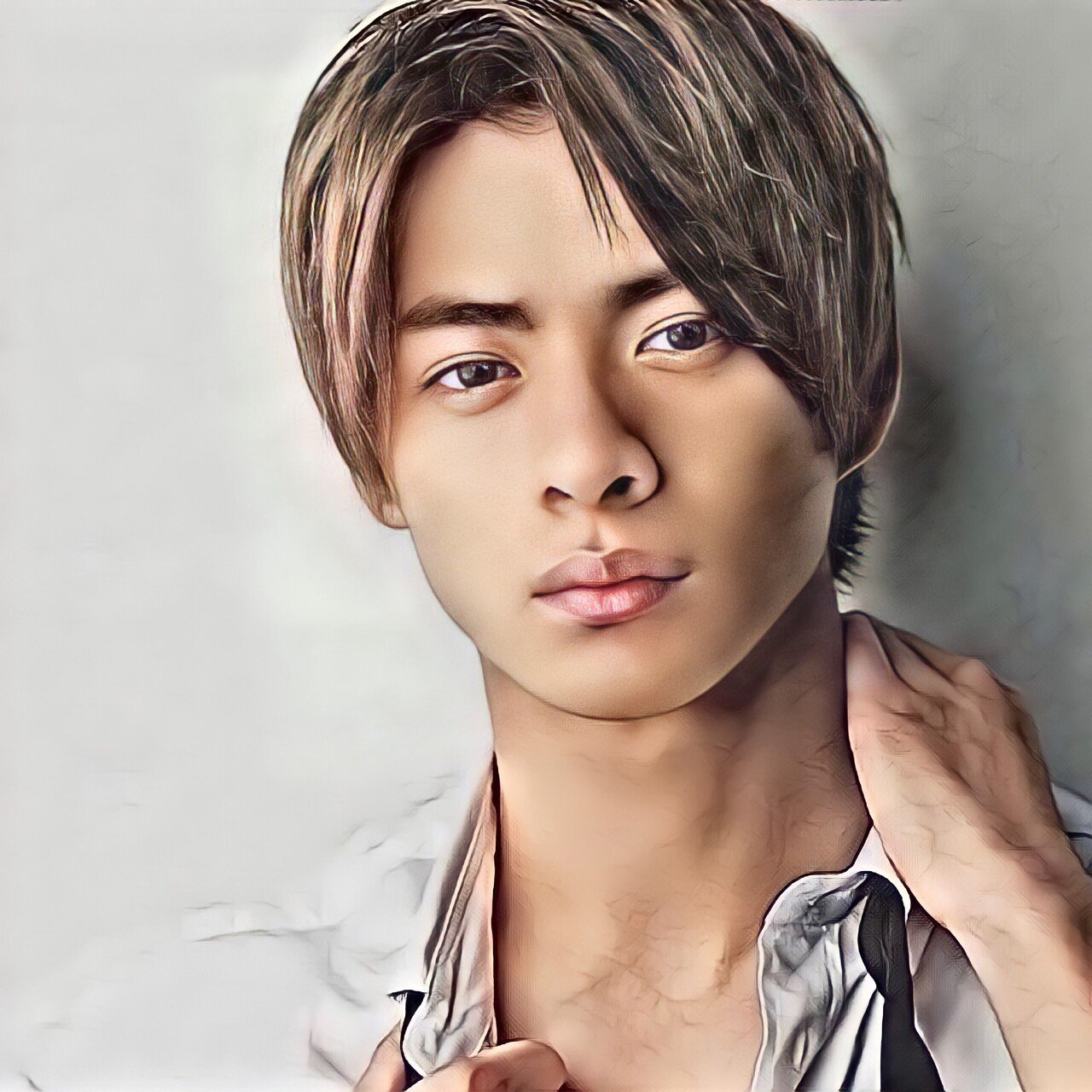 キンプリ平野紫耀くんのイラスト似顔絵アート【ハッピー似顔絵】【令和