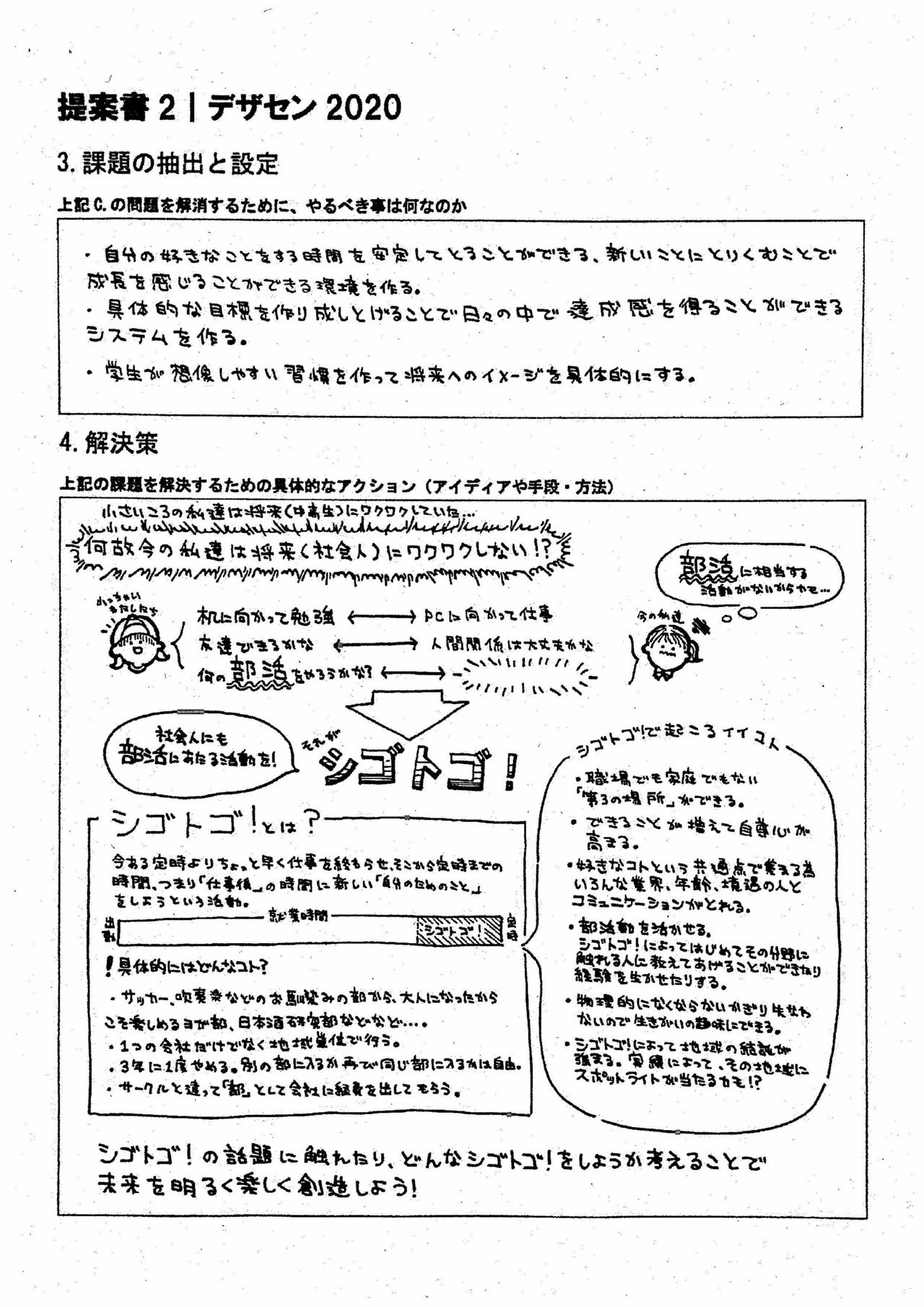 提案書紹介その5「シゴトゴ」「TAKU-SUPO」｜デザセン（全国高等学校