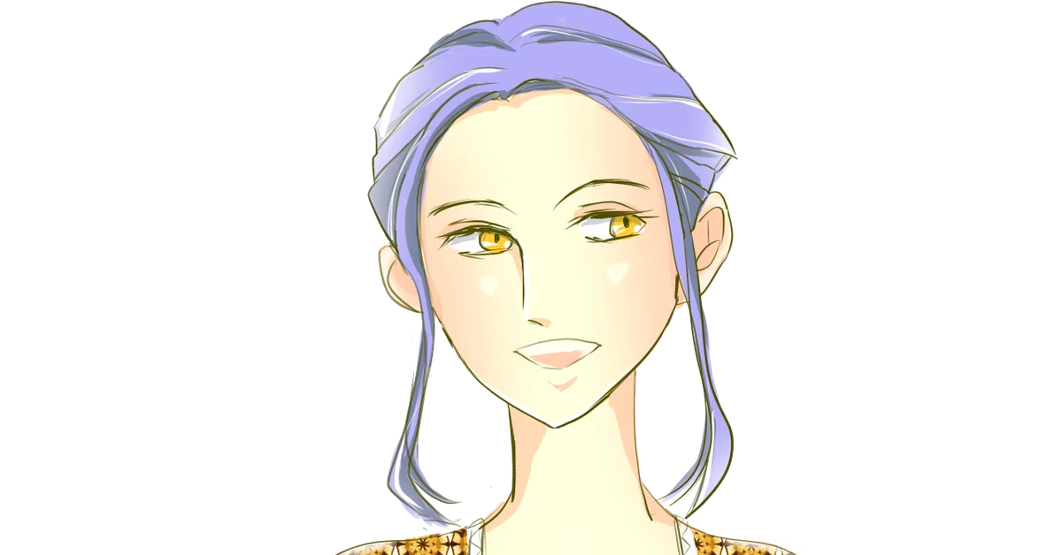 マルグリット王妃普段着後ろ目笑い