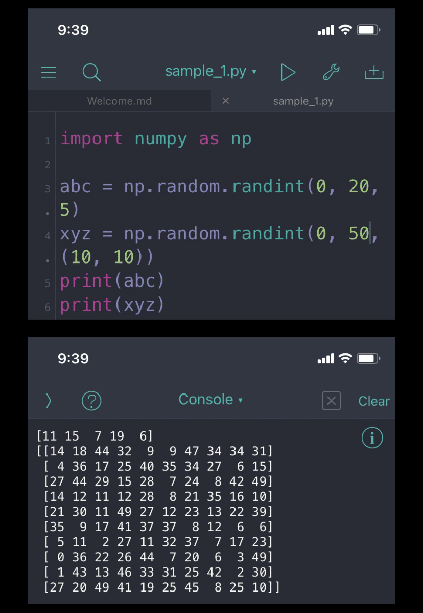 Numpyの Random Randint というのを使って ランダムな配列をやってみた Pythonを始めたばかりだからなのか 何に役立てればいいのか分からない Python Python タリーズ 1か月書くチャレンジ やってます Note
