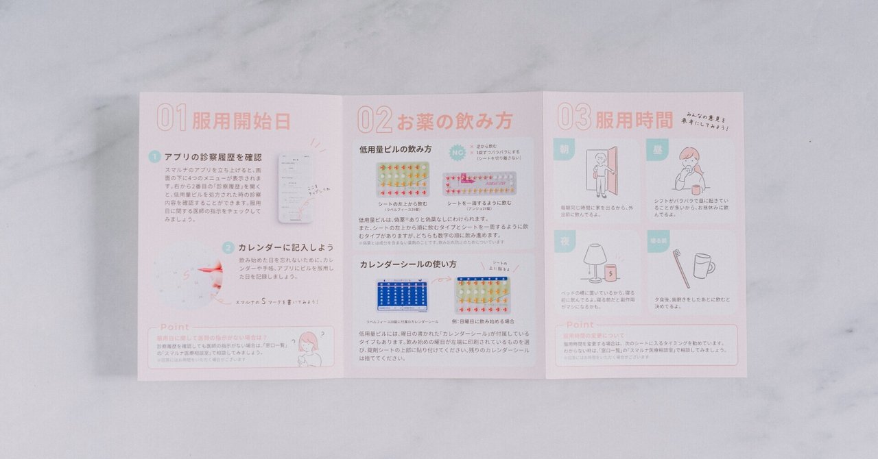 初めてのピルでも安心 チェックリストを作成しました デザインの裏側vol 2 スマルナ Note