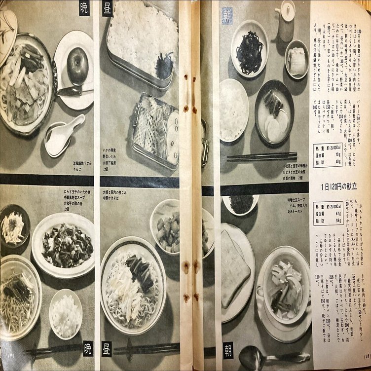 昭和３６年の予算別献立と子供を丈夫にする食事｜EAT&ART TARO