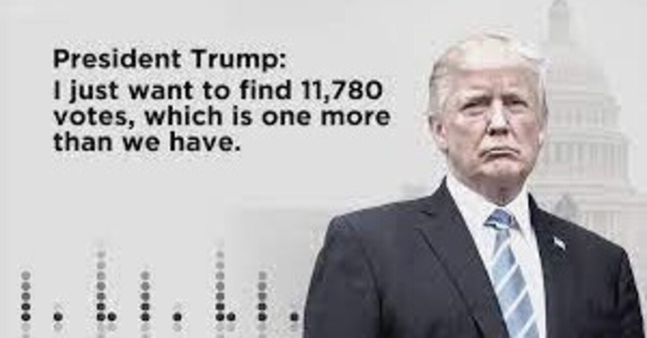 78 トランプ大統領とジョージア州務長官の 11 780票 通話内容 By コルベア 意外な英語エピソード 時事ときどきポップカルチャー Note