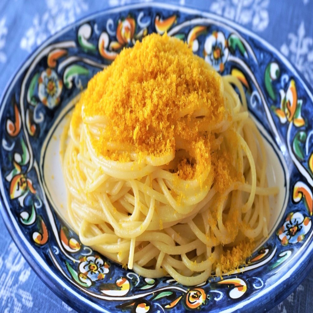 レシピ オイル系ソース 第３弾 からすみのスパゲッティ からすみバターも作っちゃいます 食の工房オフィスアルベロ イタリア料理教室 In 神戸 Note