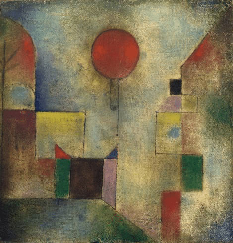 パウル・クレー、Paul Klee、【赤と白の丸屋根】、希少な画集画 パウル・クレー、Paul Klee、【赤と白の丸屋根】、希少な画集画