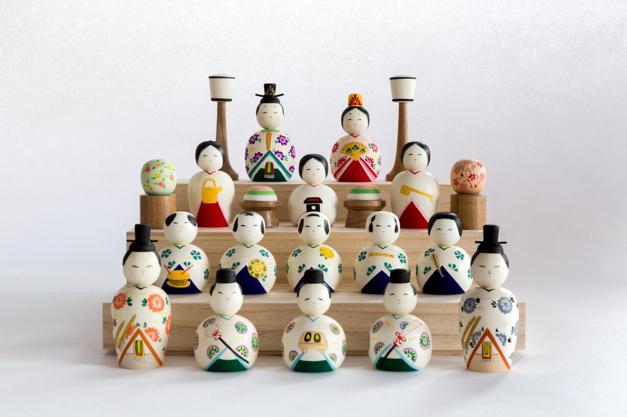 鳴子こけし 雛人形
