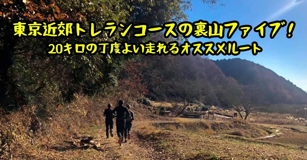 東京近郊トレランコースの裏山ファイブ キロの丁度よい走れる距離は初心者にもオススメルート ガチオ Note