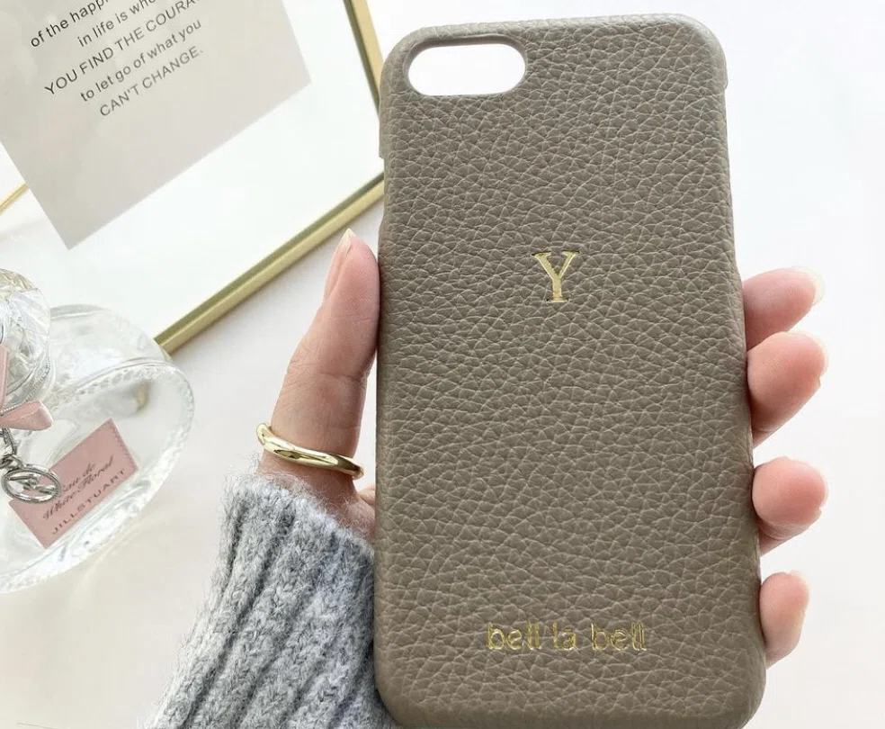 イタリアンレザーイニシャル刻印iphoneケース Y Bell La Bell Note