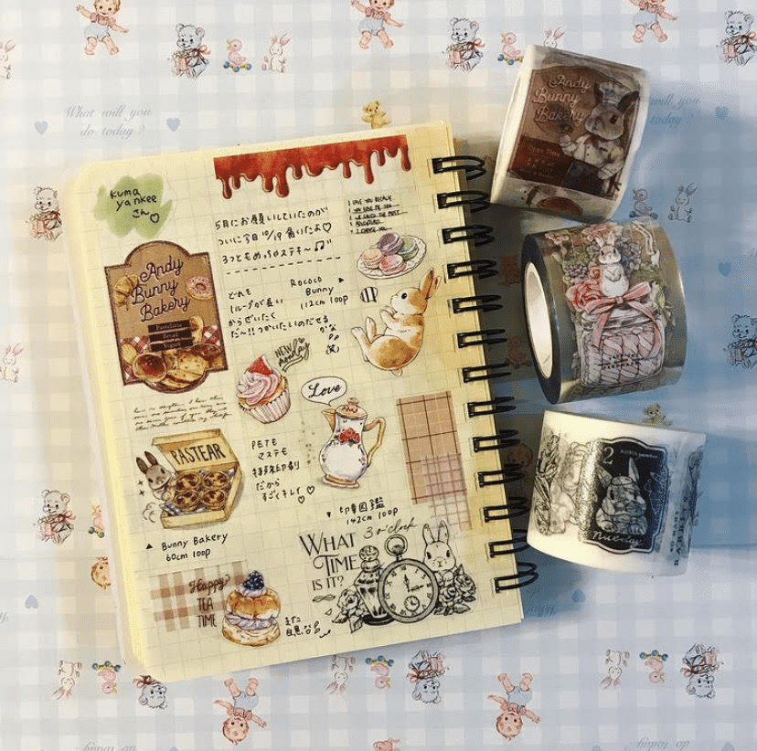 お気に入りを詰め込んで☆milk流コラージュ術〜【趣味ノート】｜自習