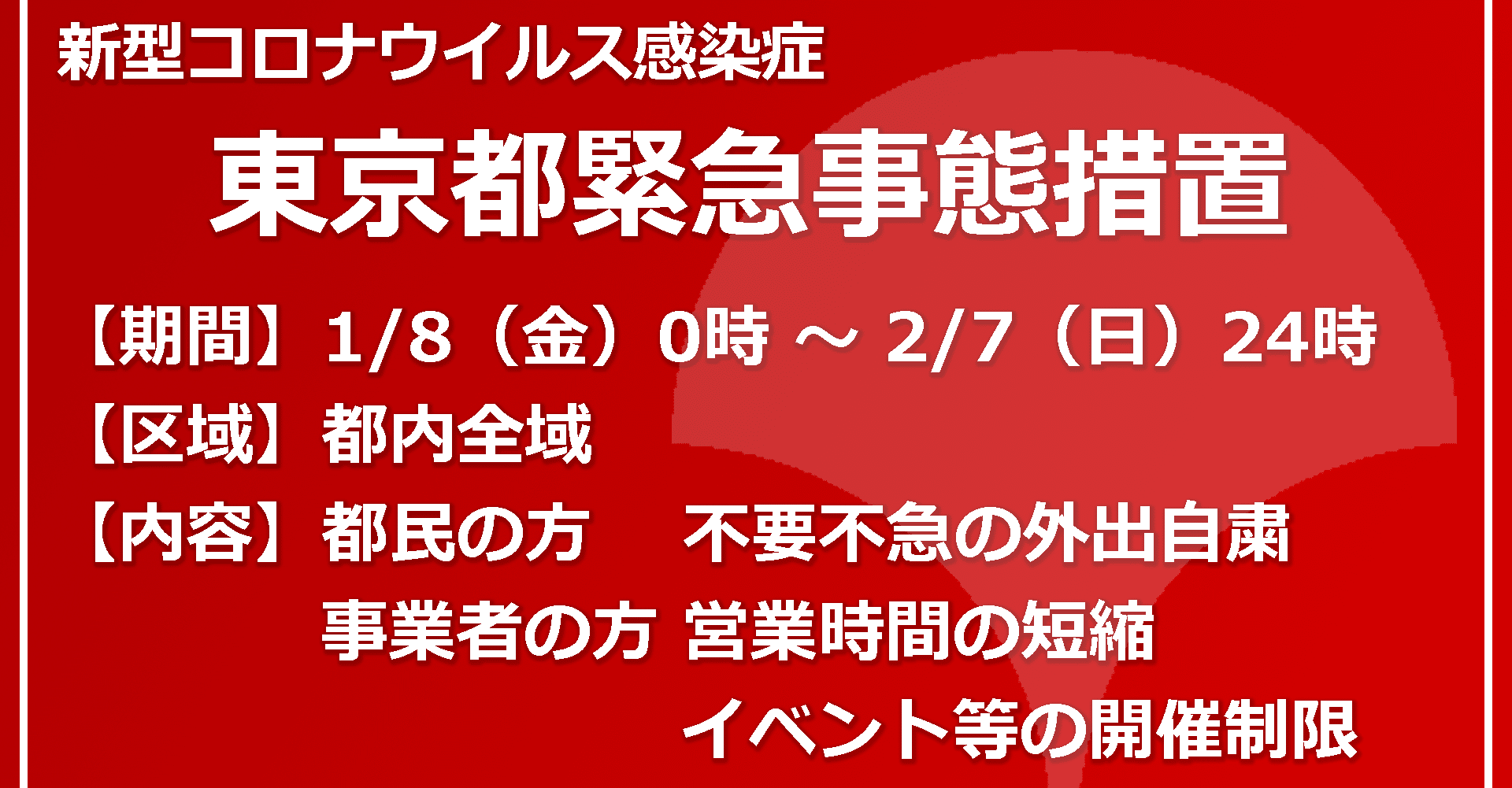 緊急事態宣言（きんきゅうじたいせんげん）の延長（えんちょう