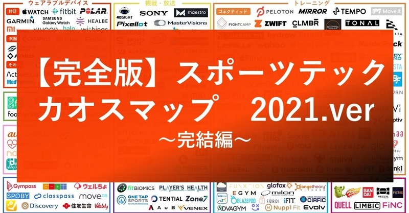 スポーツテック カオスマップ 2021.ver 【完結編】