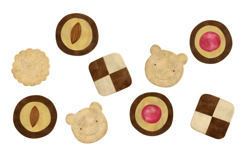 焼き菓子 のイラスト2 あや あしあと手帳2 Note 焼き菓子 のイラスト2 あや あしあと手帳2 Note