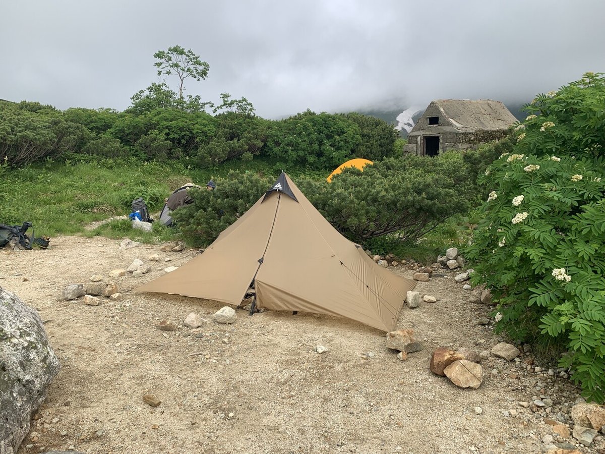 LOCUS GEARのKhufuは山岳テント足り得るのか その1<設営編(無 LOCUS GEARのKhufuは山岳テント足り得るのか その1<設営編(無