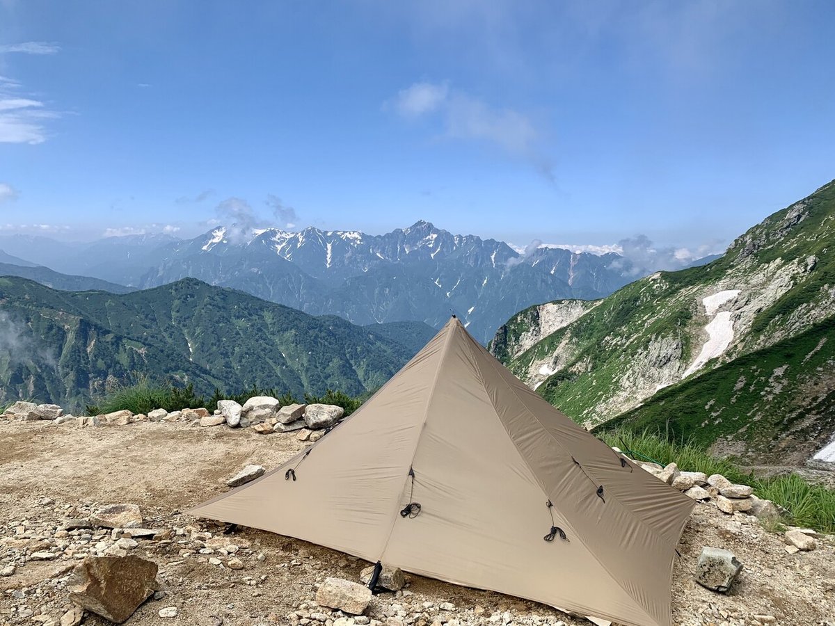 LOCUS GEARのKhufuは山岳テント足り得るのか その1<設営編(無 LOCUS GEARのKhufuは山岳テント足り得るのか その1<設営編(無