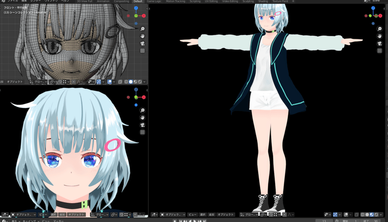 Blender モデリング初心者が女の子を作って動かすまでの備忘録 1 下絵準備 こあろ Note Blender モデリング初心者が女の子を作って動かすまでの備忘録 1 下絵準備 こあろ Note