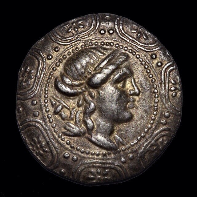 古代ローマ帝国 アウグストゥス帝 デナリウス銀貨/ギリシャ
