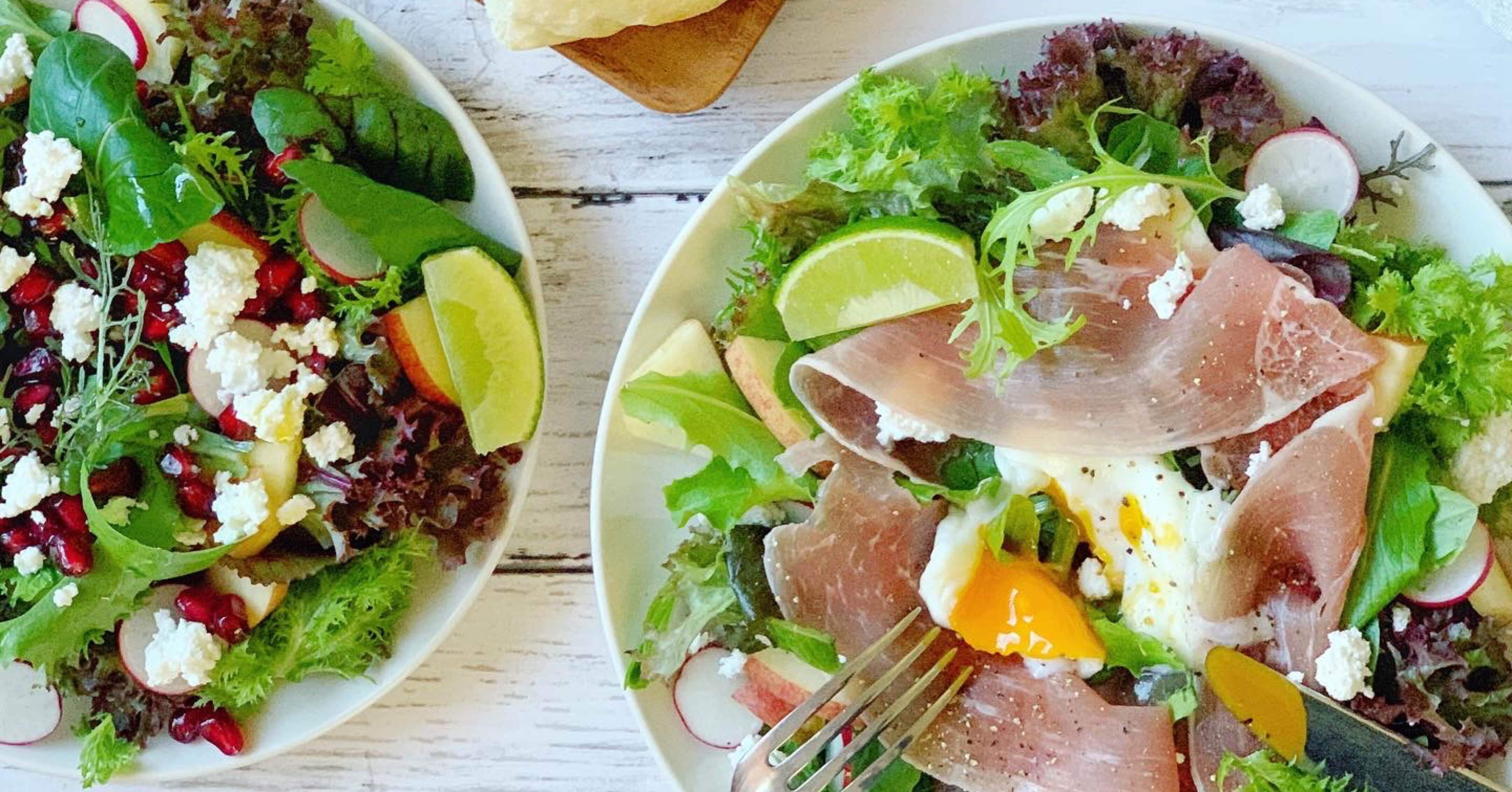 ミックスハーブたっぷり ２種類の山盛りサラダ みずのさちこ Note