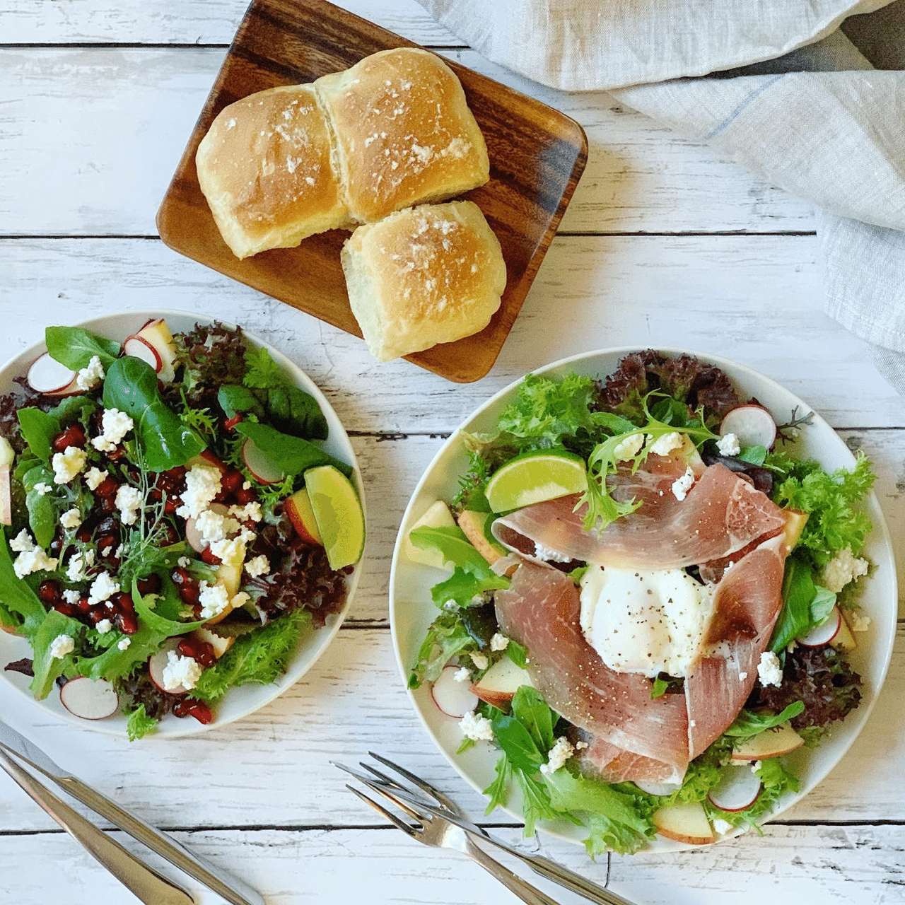 ミックスハーブたっぷり ２種類の山盛りサラダ みずのさちこ Note