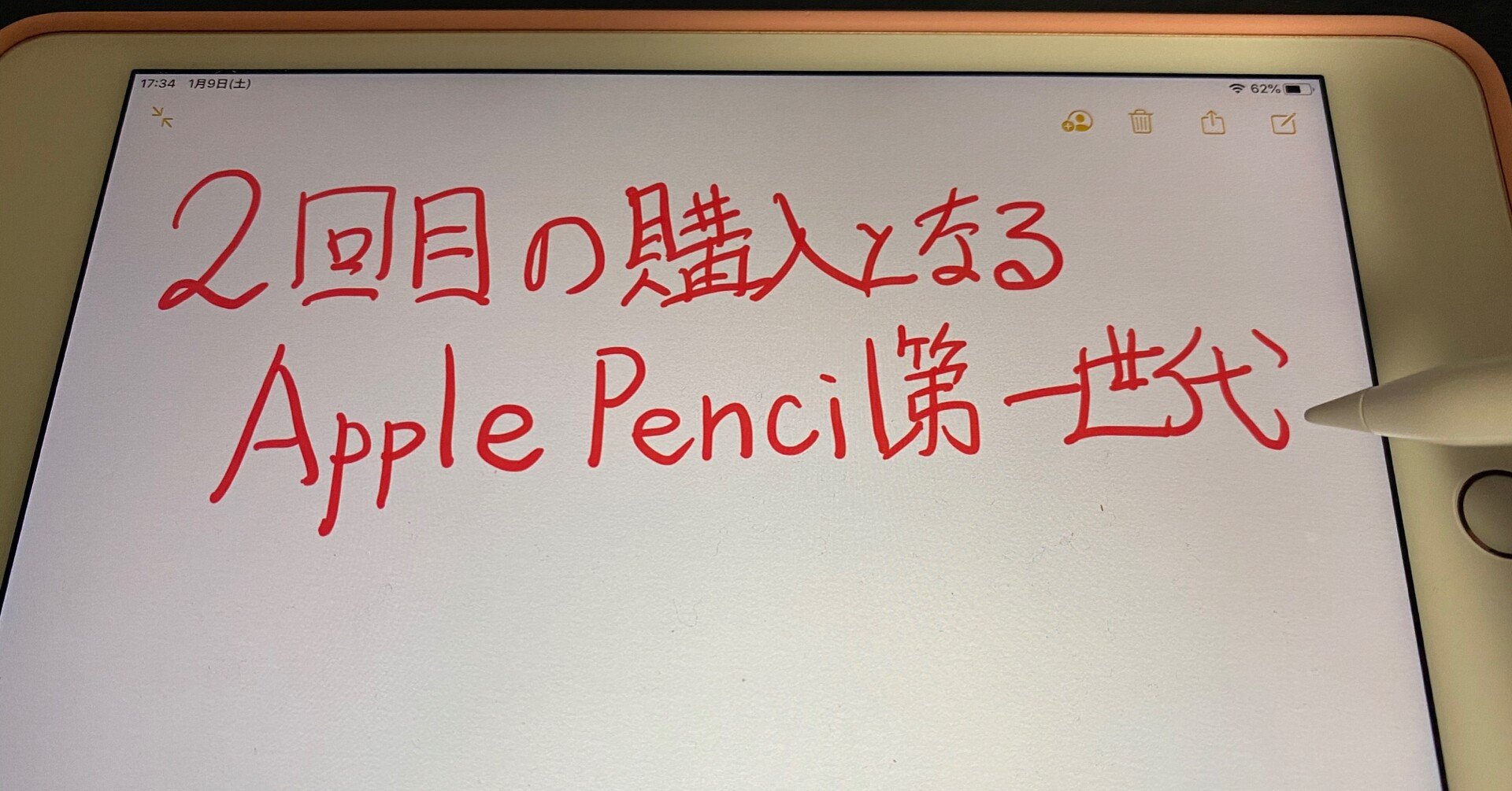 iPad mini5②手帳のように使いたい〜 Apple Pencil第一世代を再購入