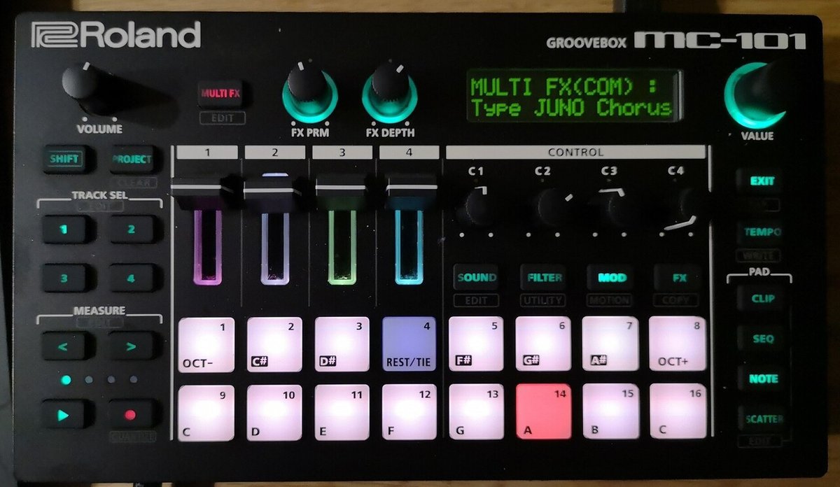 Roland ほろ苦く mc-101 【室内で数回使用】