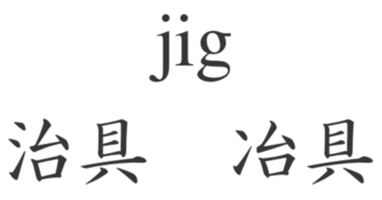 治具 雑記草 Note