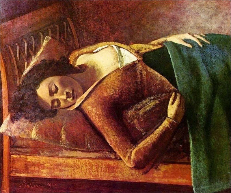 バルテュス、BALTHUS、座っているコレット、希少な額装用画集より