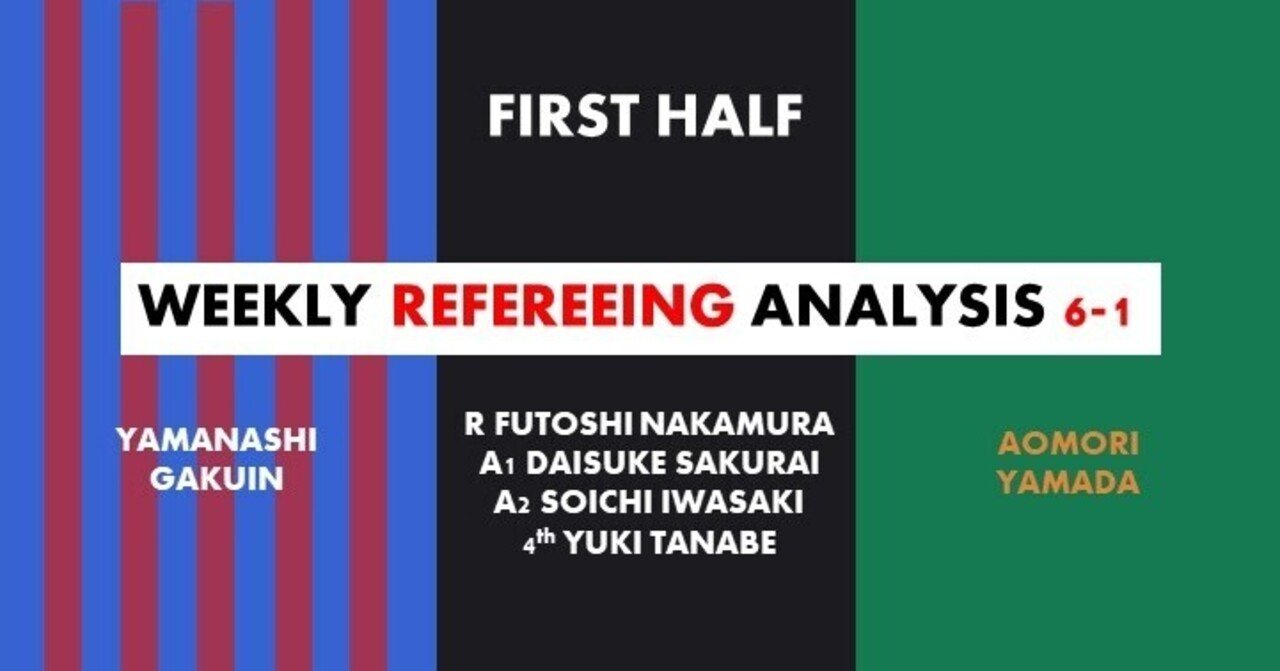 Wra6 1 高校選手権決勝前半 山梨学院 青森山田 中村太主審 Arbitro あるびとろ Note