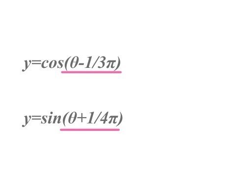 三角関数のグラフ【平行移動】【マイナスは右に、プラスは左に】｜Hikari 