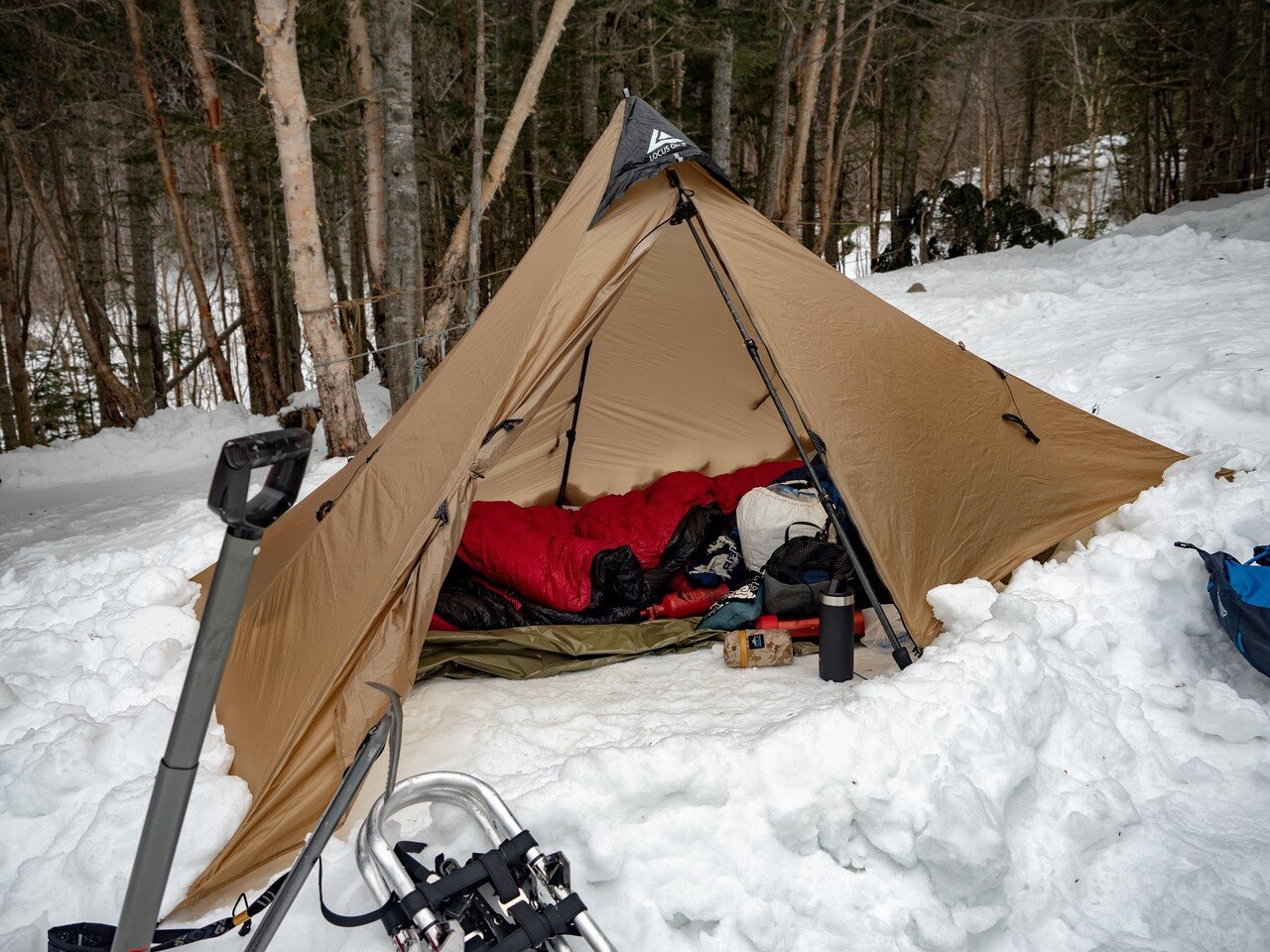 LOCUS GEARのKhufuは山岳テント足り得るのか その2＜設営編（積雪期
