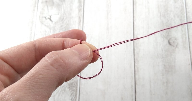 刺繍の糸始末 玉結び Apostrophe S 刺繍雑貨作家 Note