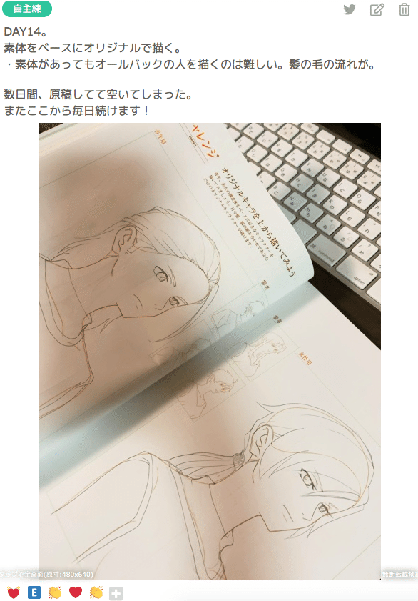 二次創作女が 「アニメ私塾式キャラ作画上達ドリル」を完走したレポート。｜amidamin