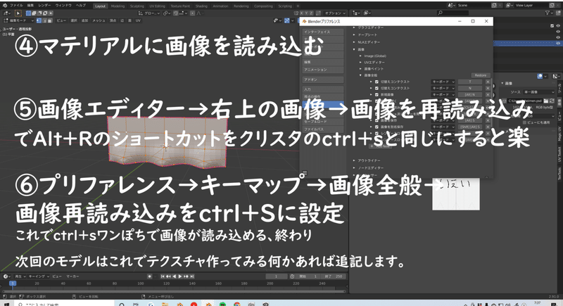 Blenderとクリスタを連動させてテクスチャを書く方法 Maken Note